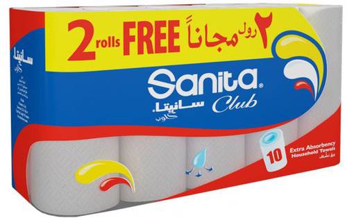 مناديل سانيتا كلوب ، 10 رول