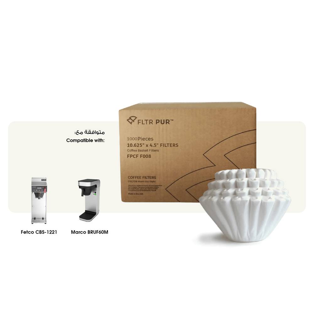 فلاتر قهوة بيور FLTR PUR 10.625 x 4.5 FPCF F008 - 1000