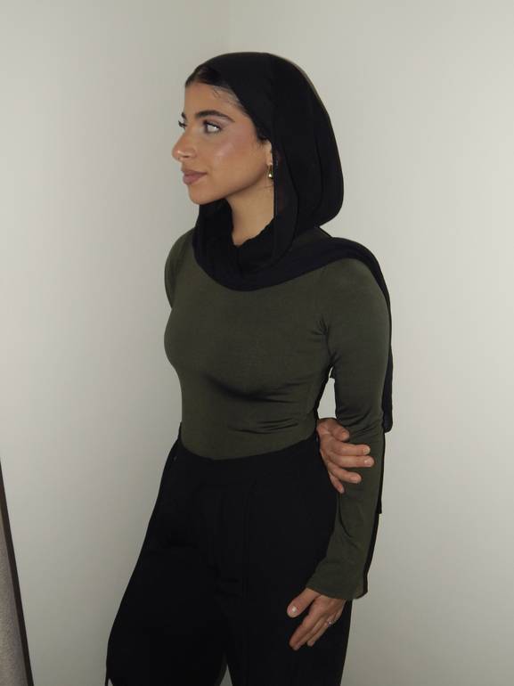 Olive Long Sleeves Top