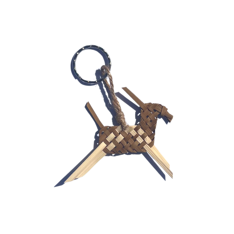 keychain holder natural palm leaf 