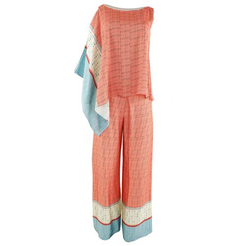 MIA Top and Trousers طقم صيفي بتصميم فضفاض 