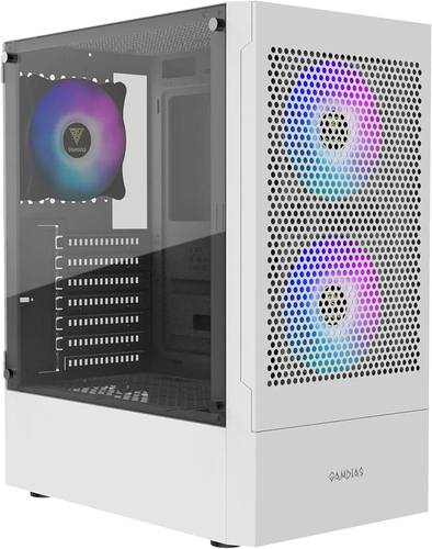 صندوق كمبيوتر GAMDIAS TALOS E3 MID TOWER ATX لون ابيض 