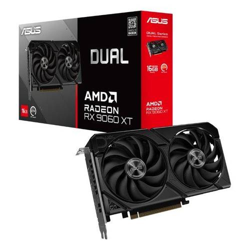كرت شاشة أسوس دوال راديون RX 9060 XT بسعة 16 جيجابايت GDDR6 | ASUS Dual Radeon RX 9060 XT 16GB Graphics Card