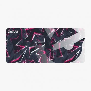 ماوس باد الألعاب الاحترافية Devo Magenta Riot-900 - حجم كبير باللونين الأسود والأرجواني الفخم