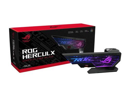 حامل كرت شاشة من أسوس ROG HERCULX قابل للتعديل من 72 إلى 128 ملم مع إضاءة ARGB