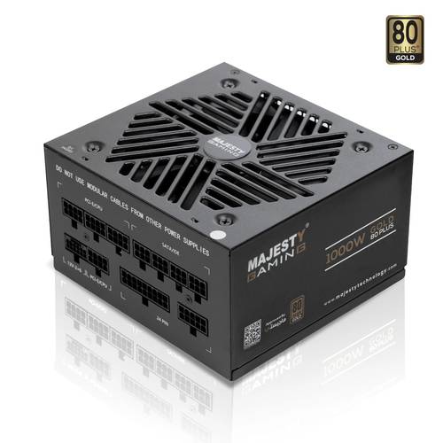  مزود الطاقه  ماجيستي 1000 واط ذهبي – معياري بالكامل – ATX 3.1 وPCIe 5.1 – يدعم RTX 50 – مكثفات يابانية 105° – كفاءة 80+ Gold