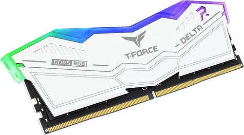 رامات T-Force Delta RGB 16GB (8x2GB) DDR5 EXPO/XMP CL40 5600 MHz   - لون ابيض