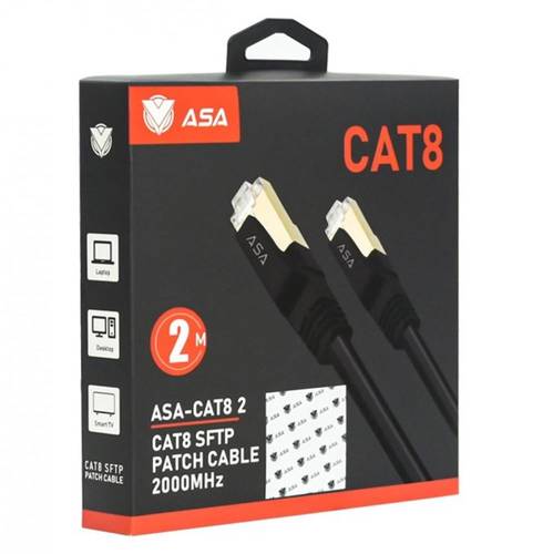 كيبل شبكة ايثرنت CAT8  بطول 2متر