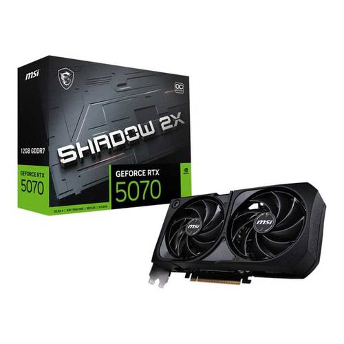  كرت الشاشة MSI GeForce RTX 5070 12G SHADOW 2X OC - قوة الأداء في تصميم أنيق