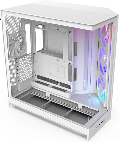 صندوق كمبيوتر NZXT H9 FLOW RGB MID TOWER ATX لون ابيض 