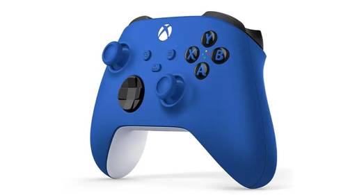 يدة تحكم ألعاب لاسلكي Xbox -SHOCK BLUE باللون الازرق 
