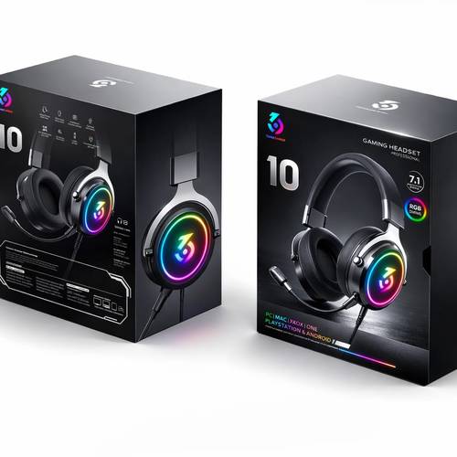 سماعة الألعاب Three Six Nine R10 صوت محيطي 7.1 وإضاءة RGB