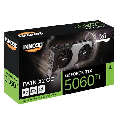 كرت شاشة Inno3D RTX 5060 Ti Twin X2 OC 16GB GDDR7