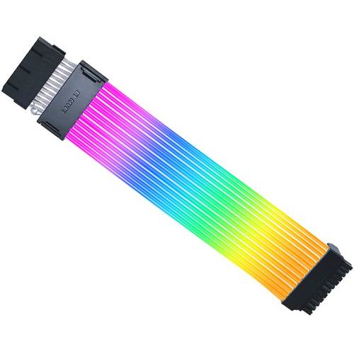 كابل تمديد اللوحة الأم اللاسلكي Lian Li Strimer 24-Pin RGB مع وحدة تحكم