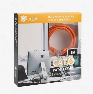 كابل إيثرنت Cat6 فائق السرعة 1 متر 1 جيجابايت/ثانية RJ45
