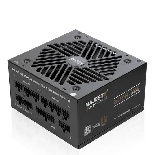 مزود الطاقه ماجستي  850 واط ذهبي ماجيستي – معياري بالكامل – ATX 3.1 وPCIe 5.1 – يدعم RTX 50 – مكثفات يابانية 105° – كفاءة 80+ Gold