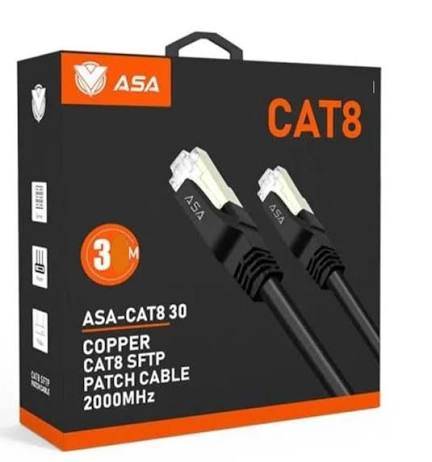  كيبل شبكة ايثرنت CAT8  بطول 3متر