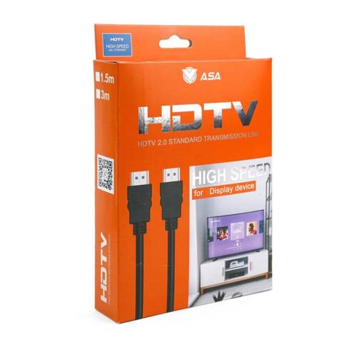 كيبل HDMI 2.0 عالي الجودة من ASA بطول 1.5متر