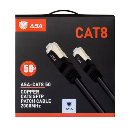  كيبل شبكة ايثرنت CAT8  بطول 50متر