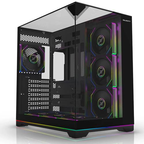  صندوق كمبيوتر MAJESTY X SPACE PLUS MID TOWER -اسود
