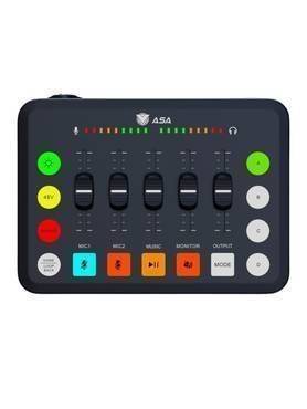  مكسر صوت احترافي وبث مباشر ASA PROFESSIONAL MIXER A99 - أسود