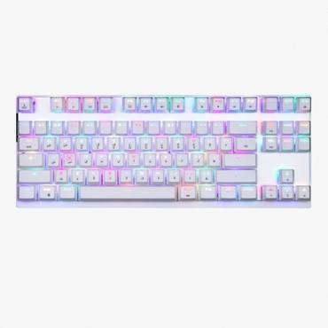  كيبورد قيمنق ميكانيكي ديفو Devo ST80 White بسويتش أحمر وإضاءة RGB