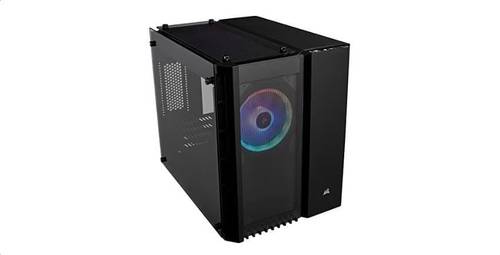 صندوق كمبيوتر CORSAIR CRYSTAL 280X -MICRO ATX CASEمروحتين -لون اسود 