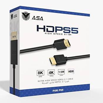 كيبل ASA HDMI 2.1 بدقة 8K،بطول 1.5متر