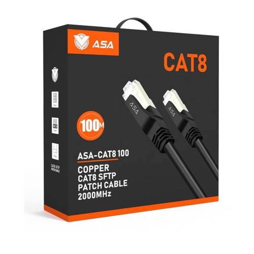 كيبل شبكة ايثرنت CAT8  بطول 100متر