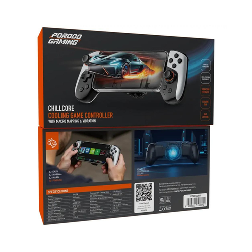 وحدة تحكم Porodo Gaming Controller للجوال بتقنية التبريد.