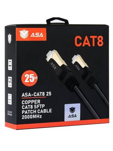  كيبل شبكة ايثرنت CAT8  بطول 25متر