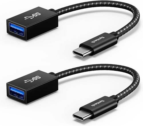 بكج كابل محول Syntech من USB-C إلى USB ذكي (قطعتين)