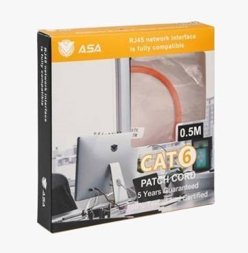  كابل إيثرنت Cat6 فائق السرعة 0.5 متر 1 جيجابايت/ثانية RJ45