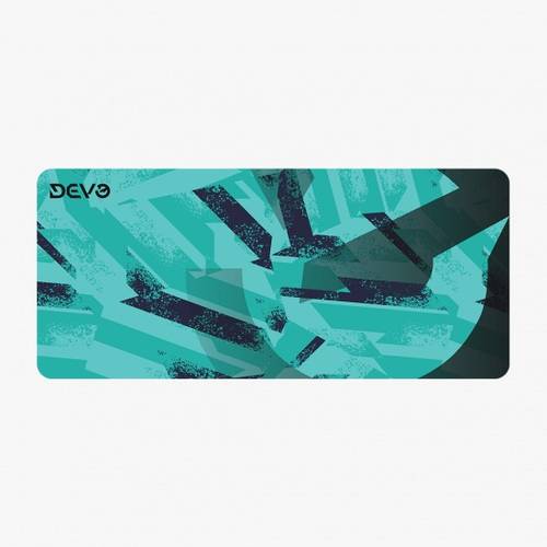 ماوس باد الألعاب الاحترافية Devo Glacier Edge-900 - حجم كبير بتصميم التمويه الجليدي الأخضر