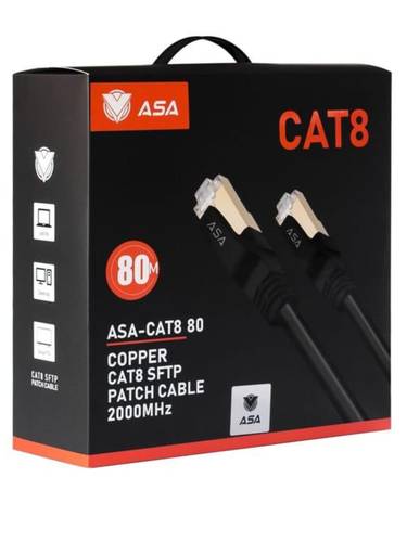  كيبل شبكة ايثرنت CAT8  بطول 80متر