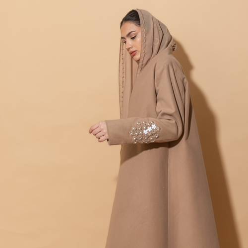 عبايه جوخ بيج مع تطريز يدوي