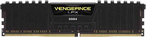 ذاكرة رام CORSAIR Vengeance BLACK 16GB (1x16GB) DDR4 3000 C16