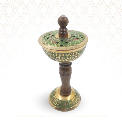 مبخرة نحاسية مذهبة