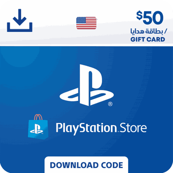 بطاقة هدايا بلايستيشن 50 $ - ستور امريكي من سوني