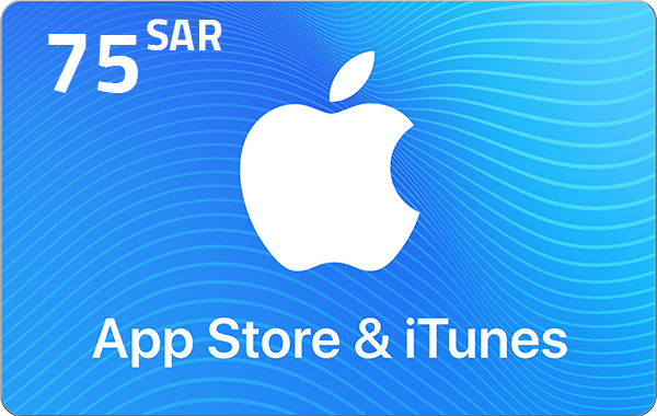 بطاقة هدايا ابل ايتونز 75 ريال - ستور سعودي