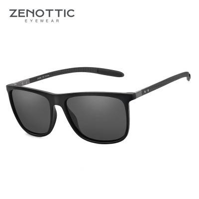 نظارات شمسية مستقطبة مربعة من ZENOTTIC للرجال نظارات شمسية خفيفة من ألياف الكربون للقيادة وصيد الأسماك ورياضة الجولف حماية UV400