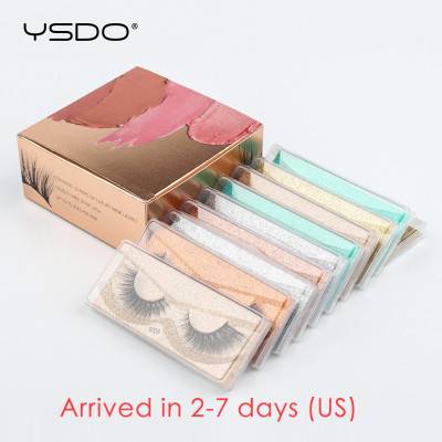 YSDO المنك جلدة بالجملة 5/10/20/100 أزواج ثلاثية الأبعاد رموش بالمنك فو Cils ماكياج الرموش الصناعية المثيرة في الرموش الطبيعية السائبة