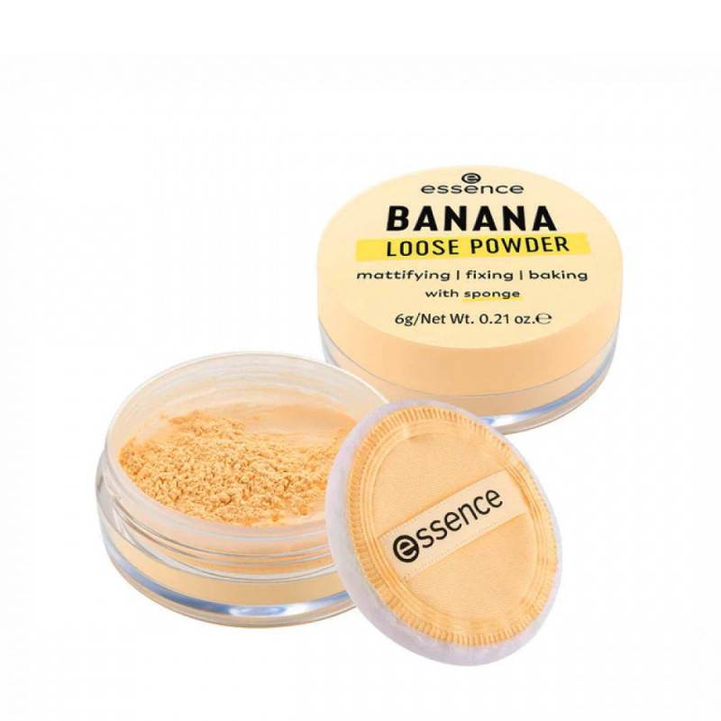 Essence - Banana Loose Powder scattered to set makeup