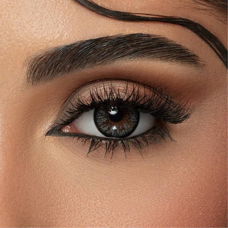 Amara - Monthly Colored Contact Lenses, Charcoal Gray