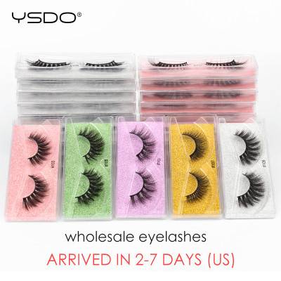 رموش مينك من YSDO للبيع بالجملة 4/10/50/100 قطعة رموش مينك ثلاثية الأبعاد رموش مستعارة طبيعية رموش مستعارة رموش منفوشة للمكياج بكميات كبيرة