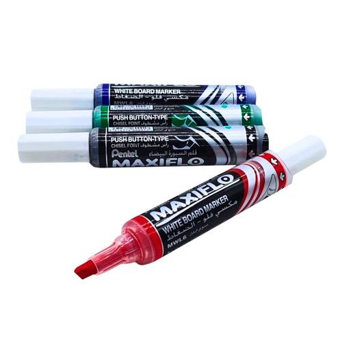 Pentel Maxiflo White Board Marker 4 Pens