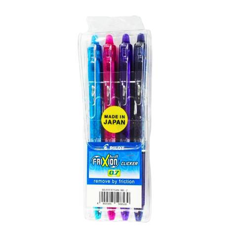 Pilot FriXion Clicker Pen 4 colors