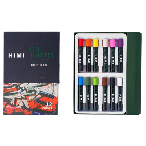 Himi Pai Series Color Oil Pastel,12 Colors