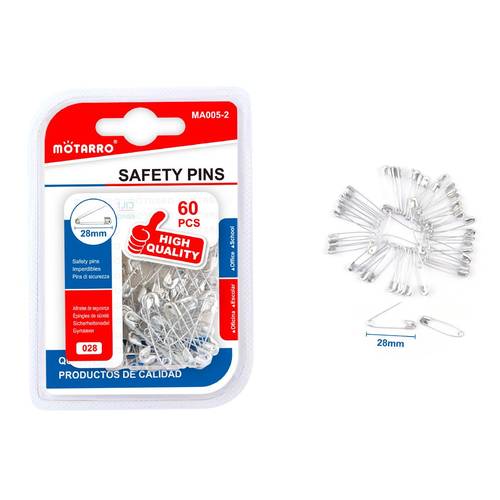 Motarro Safety Pin 28 mm 60 pcs