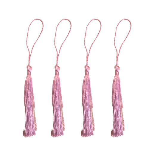 Tassels Decorative Accessory Pink Tulip 4pcs
